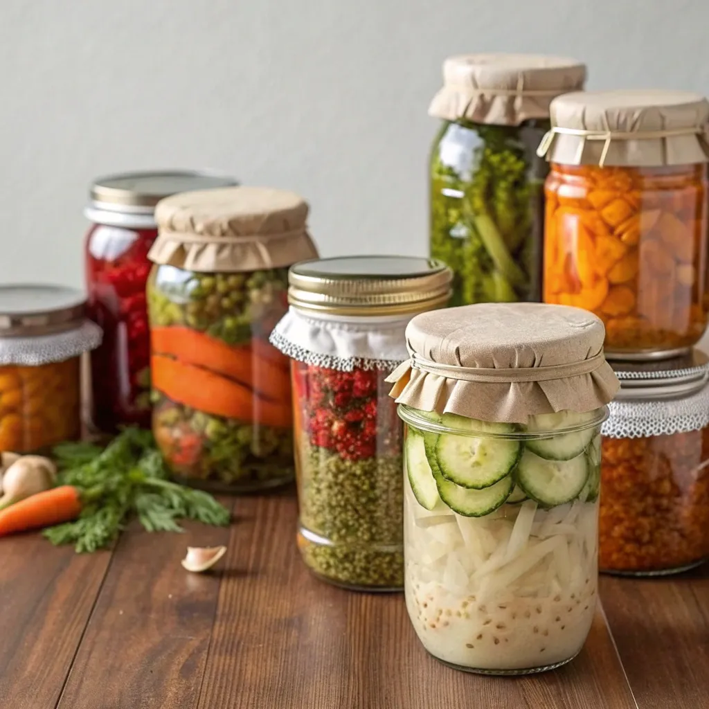 Assorted fermentation jars