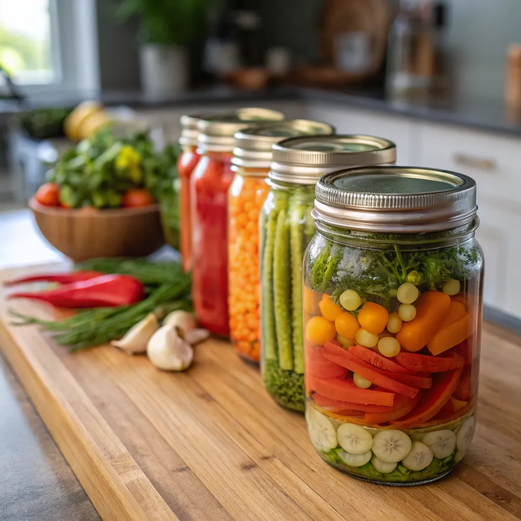 Fermentation vegetables and jars